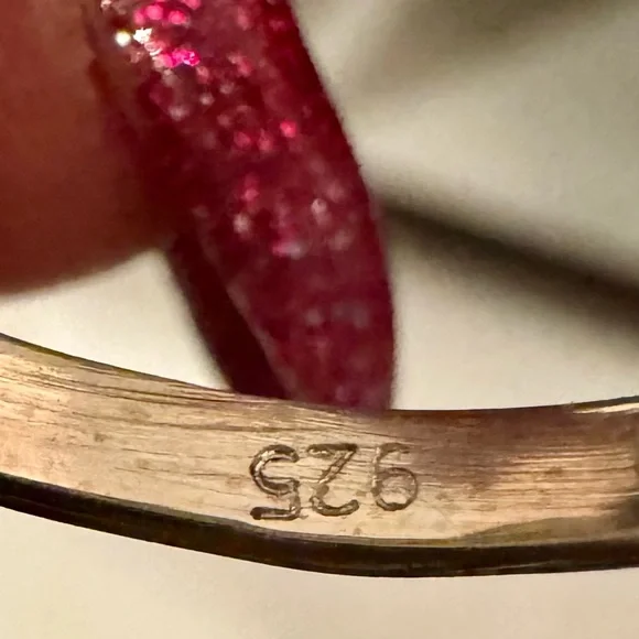 Sterling Silver and blue moon Turquoise Statement Ring - Picture 7 of 7